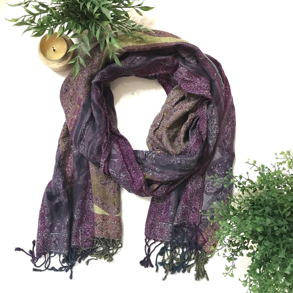 Paisley Scarf Purple